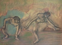 Two Dancers Resting by Edgar Degas
