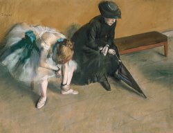 Waiting Circa by Edgar Degas