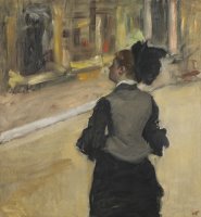 Woman Viewed From Behind (visit to a Museum) by Edgar Degas