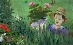 Child in the Flowers by Edouard Manet