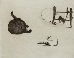 Les Chats by Edouard Manet