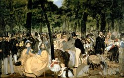 Music in The Tuileries Gardens by Edouard Manet