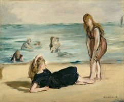On the Beach by Edouard Manet