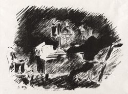 Sous La Lampe (under The Lamp), From Stephane Mallarme's Translation of Edgar Allan Poe's The Raven by Edouard Manet