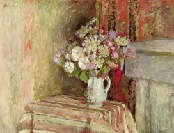 Flowers in a Vase by Edouard Vuillard