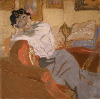 Madame Hessel Au Sofa (madame Hessel on The Sofa) by Edouard Vuillard