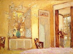 Woman in an Interior (madame Hessel at Les Clayes) by Edouard Vuillard