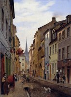 Die Parochialstrasse by Eduard Gaertner