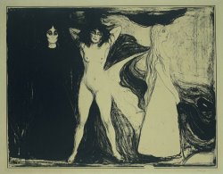 Das Weib (de Sfinx) by Edvard Munch