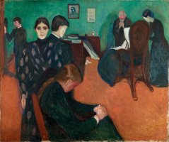 Death in The Sickroom by Edvard Munch