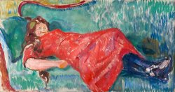 On The Sofa by Edvard Munch