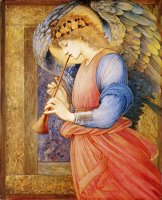 An Angel Playing a Flageolet by Edward Burne Jones