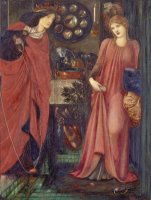 Fair Rosamund And Queen Eleanor by Edward Burne Jones