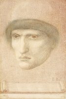 Male Portrait by Edward Burne Jones