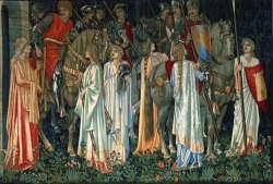The Arming And Departure of The Knights of The Round Table on The Quest of The Holy Grail by Edward Burne Jones