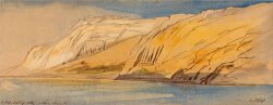 Abu Simbel, 1 00 Pm, 9 February 1867 (384) by Edward Lear