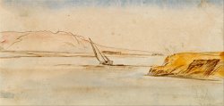 Boat on The Nile 4 by Edward Lear