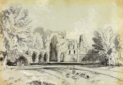 Calder Abbey, September 12. 1836 by Edward Lear