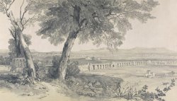 Campagna Of Rome From Villa Mattei by Edward Lear
