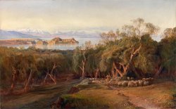 Corfu From Ascension 2 by Edward Lear