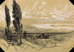 Genezzano, 17 May 1838 by Edward Lear