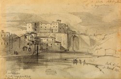 Isola Di Sora, 31 Mar. 1842 by Edward Lear