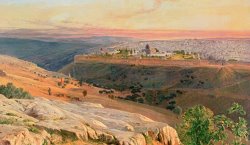 Jerusalem From The Mount Of Olives by Edward Lear