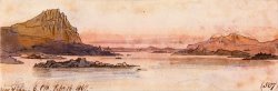 Near Tafa, 6 00 Pm, 16 February 1867 (507) by Edward Lear