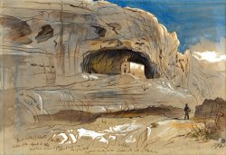 Rocky Valley of Mosta, Malta, 1 30 P.m. (april 3, 1866) by Edward Lear