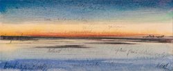 Sunset Along The Nile 2 by Edward Lear