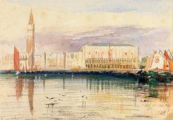 Venice, The Doge's Palace by Edward Lear