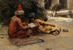 Two Arabs Reading by Edwin Lord Weeks