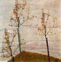 Autumn Trees by Egon Schiele