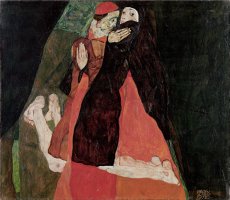Cardinal And Nun (caress) by Egon Schiele