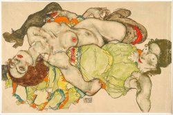 Female Lovers, 1915 by Egon Schiele
