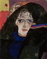 Mourning Woman by Egon Schiele