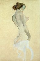 Standing Female Nude by Egon Schiele