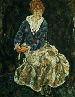 The Artist's Wife Seated by Egon Schiele
