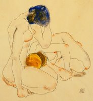 Two Friends by Egon Schiele