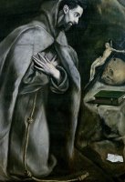 St Francis Of Assisi by El Greco Domenico Theotocopuli