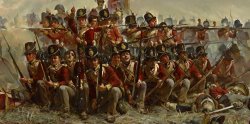 The 28th Regiment at Quatre Bras, 1815 Detail by Elizabeth Thompson