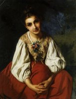 Portrait of a Young Girl by Emile Munier