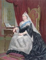 Portrait Of Queen Victoria by English School