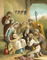 The Adoration Of The Shepherds by English School