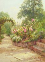 The Garden Steps by Ernest Walbourn