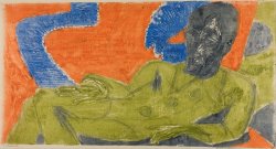 Portrait of Otto Mueller by Ernst Ludwig Kirchner
