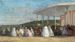 Concert at The Casino of Deauville by Eugene Boudin