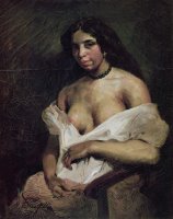 A Mulatto Woman by Eugene Delacroix