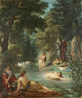 Bathers by Eugene Delacroix