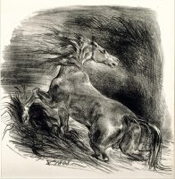 Cheval Sauvage by Eugene Delacroix